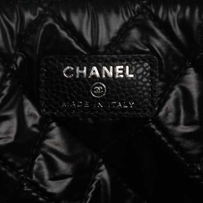 Chanel Caviar Quilted Large Cosmetic Case Black 6 of 7