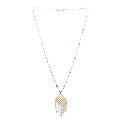 Tiffany 18K Yellow Gold Fringe Drop Pendant Necklace 3 of 5