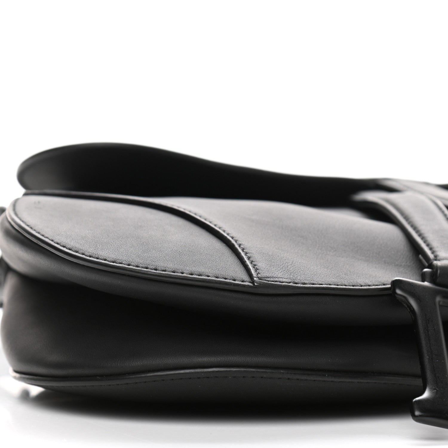 Christian Dior Ultra Matte Calfskin Saddle Bag Black 5 of 10