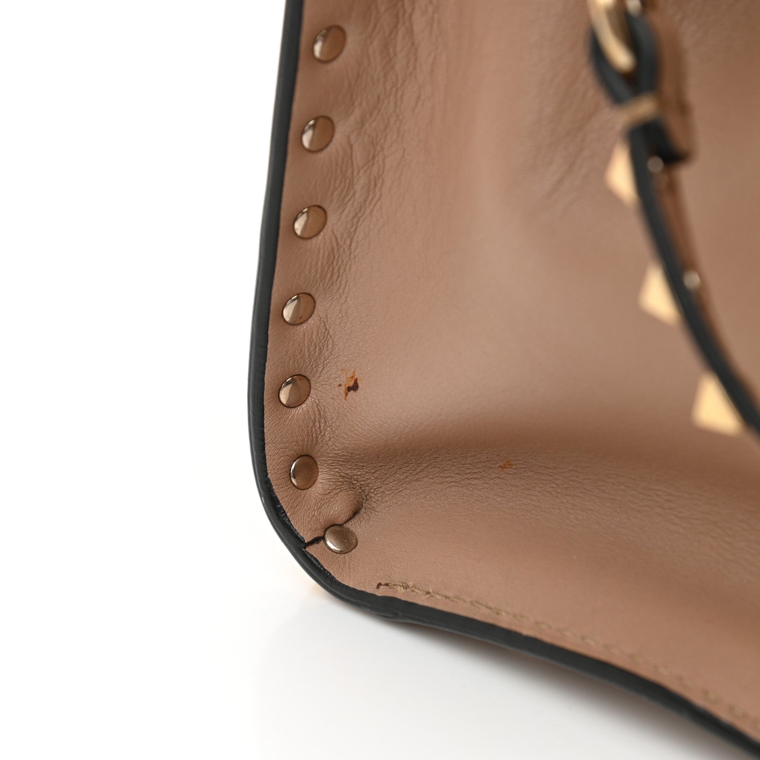 Valentino Garavani Vitello Rockstud Dome Shopper Alpaca 13 of 14