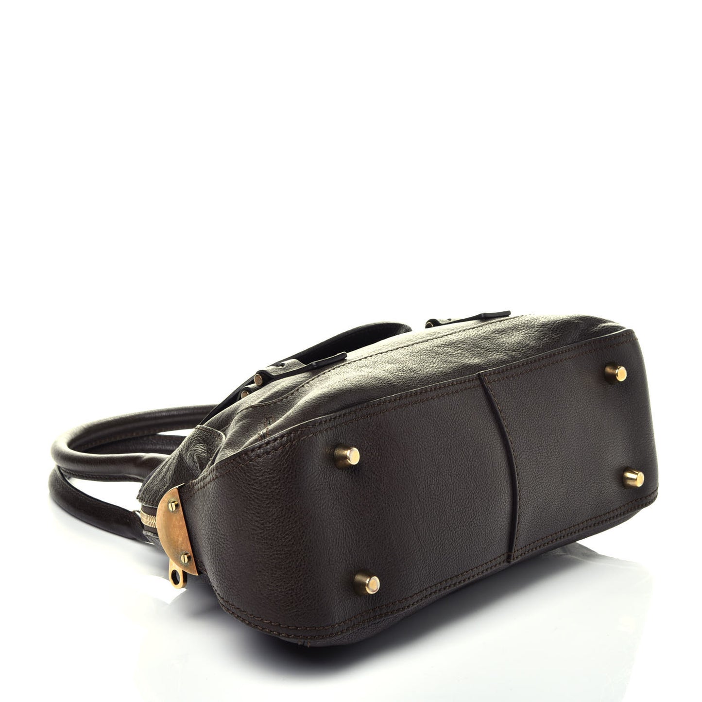 Calfskin Georgia Dome Bag Brown