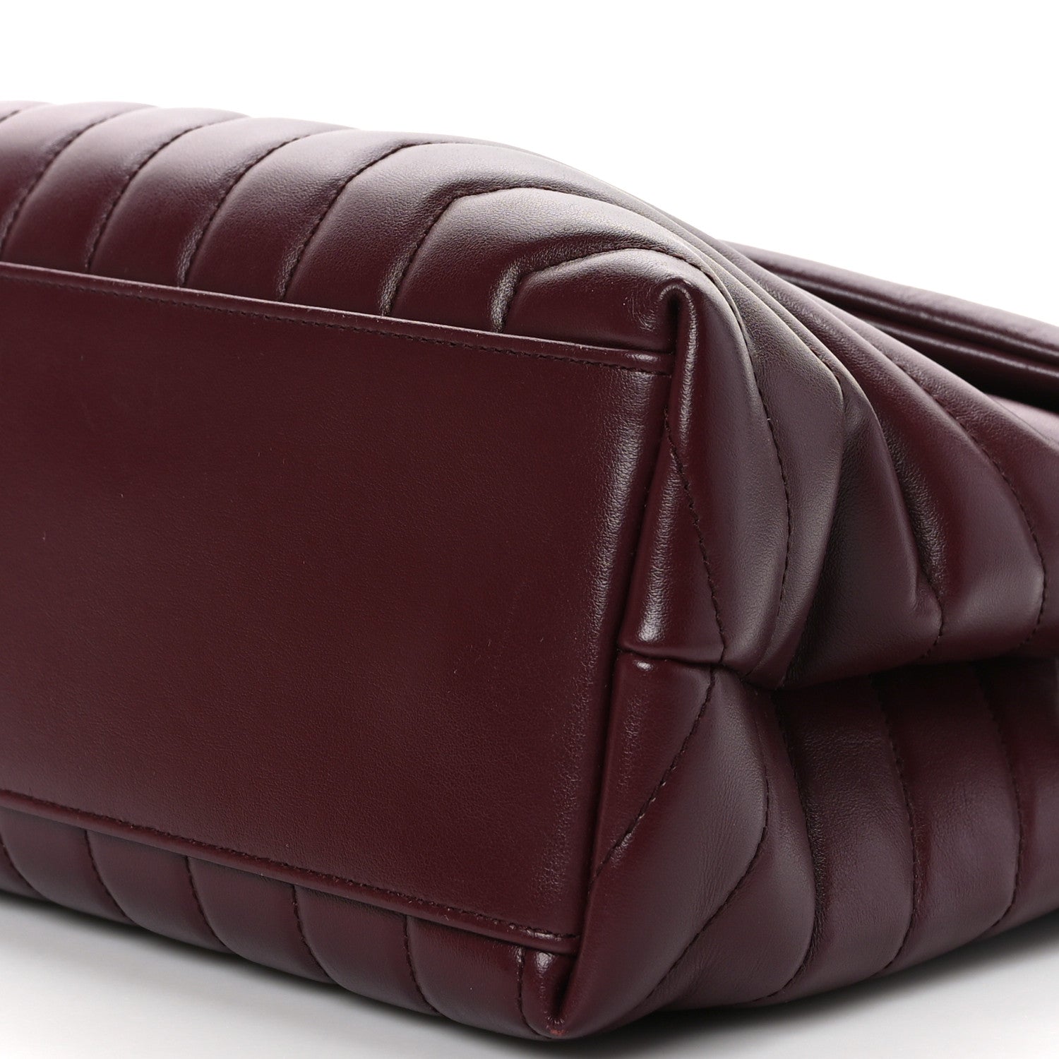 Saint Laurent Calfskin Y Quilted Monogram Medium Loulou Chain Satchel Palissandre 9 of 9
