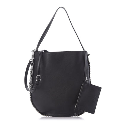 Alexander Wang Pebbled Calfskin Studded Roxy Hobo Black 1 of 9