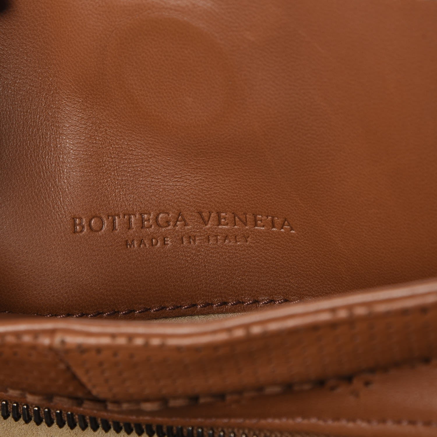 Bottega Veneta Nappa Perforated Scalloped Tote Noce 6 of 7