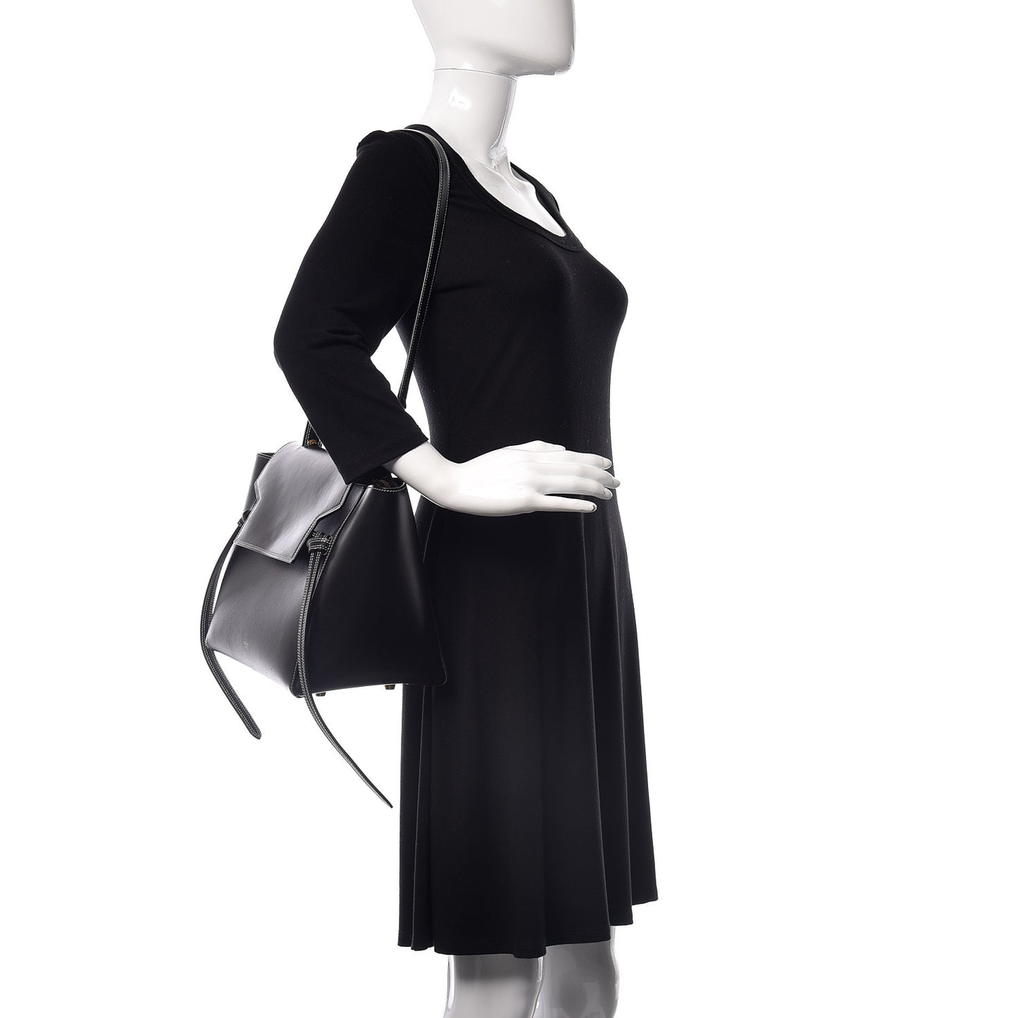 Palmelato Calfskin Mini Belt Bag Black