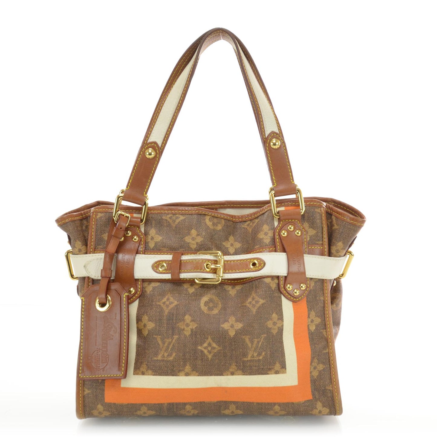 Monogram Rayures Tisse Sac PM
