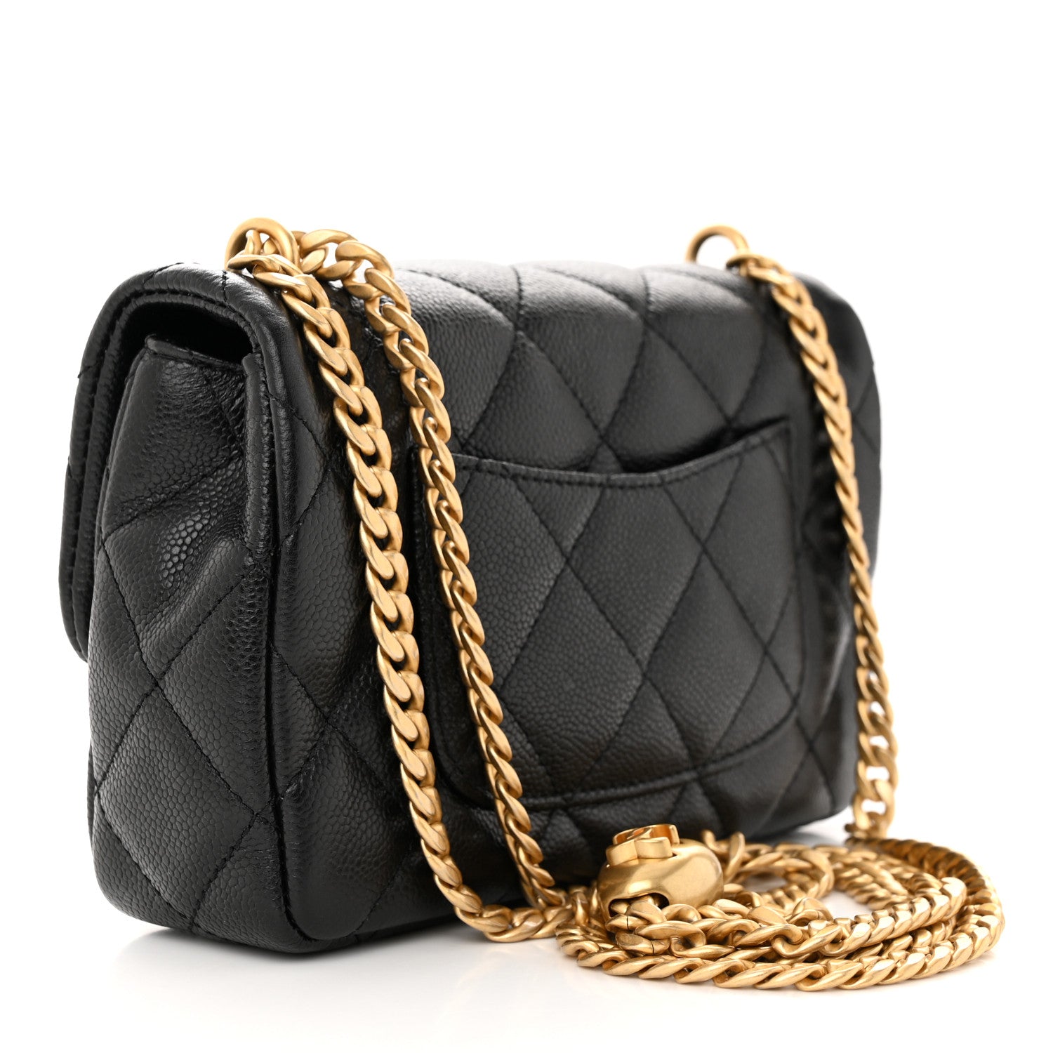 Chanel Caviar Quilted Mini Sweetheart Rectangular Flap Black 3 of 11