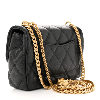 Chanel Caviar Quilted Mini Sweetheart Rectangular Flap Black 3 of 11