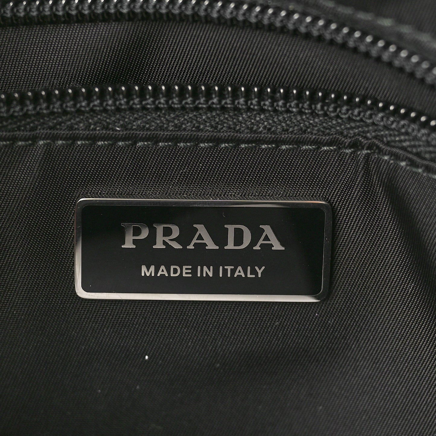 Re-Nylon Vitello Padded Small Flap Shoulder Bag Black