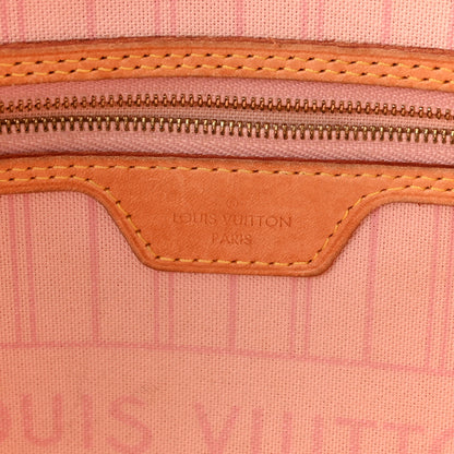 Louis Vuitton Damier Azur Neo Neverfull MM Rose Ballerine 7 of 10
