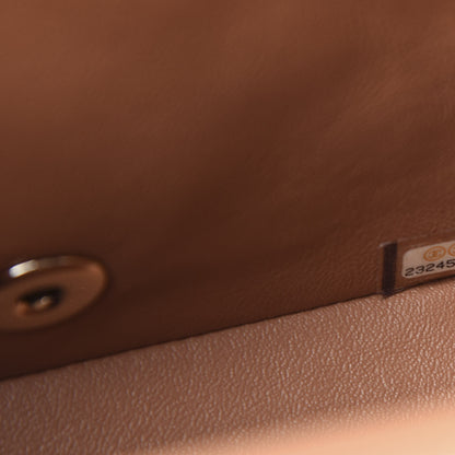Chanel Lambskin Quilted Mini Square Flap Brown 9 of 11