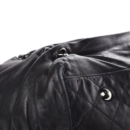 Chanel Lambskin Chain Shoulder Bag Black 8 of 26
