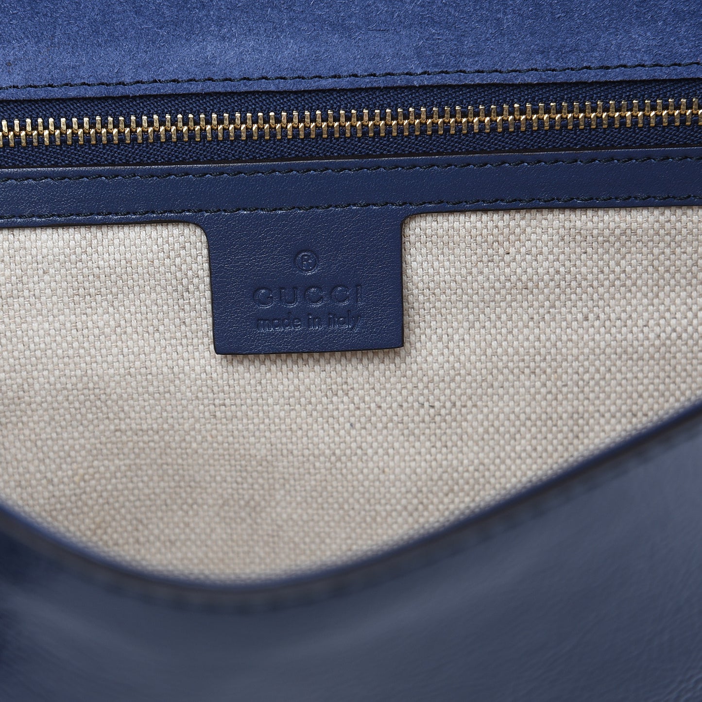 Soft Patent Medium Soho Clutch Uniform Blue