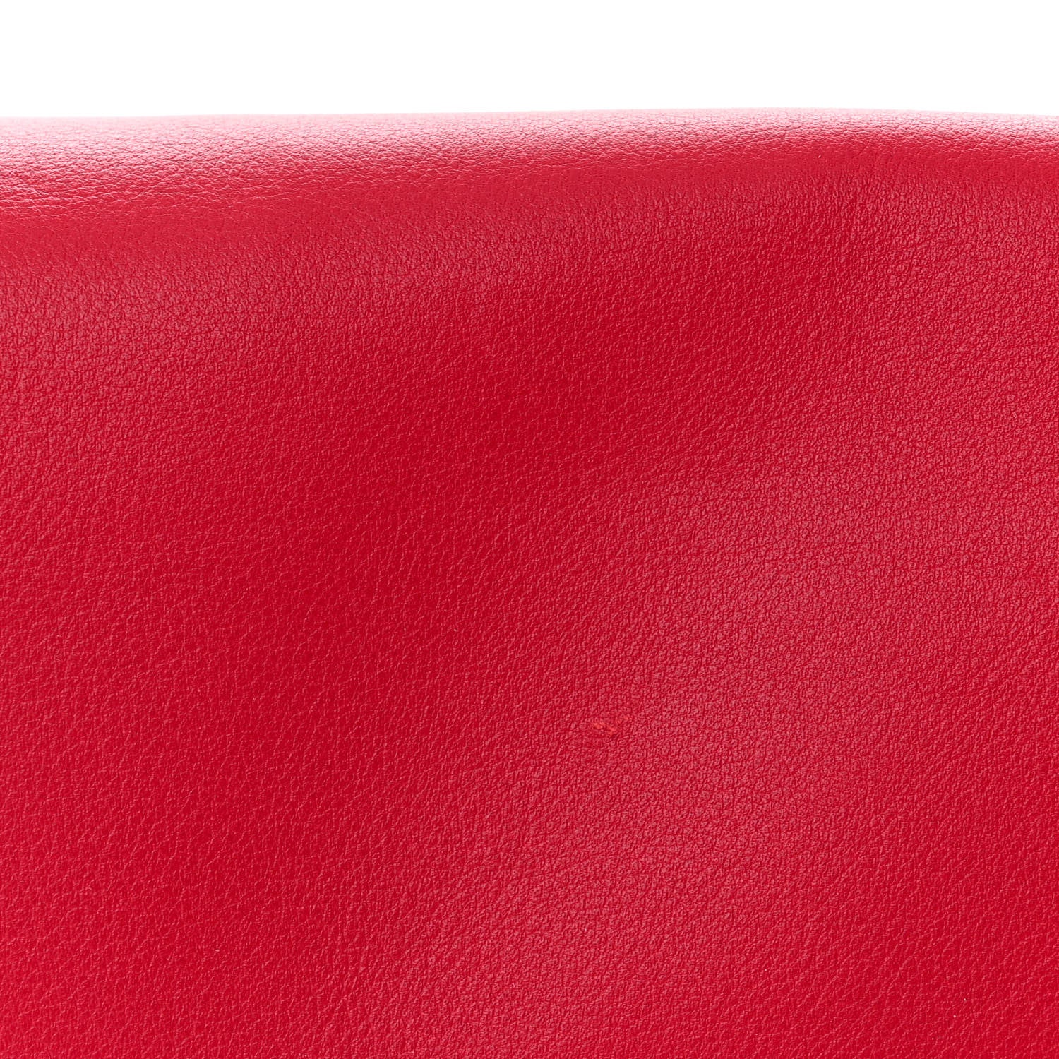 Salvatore Ferragamo Calfskin Gancini Chain Shoulder Bag Red 12 of 12