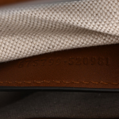 Gucci New Canvas Charisma Calfskin Crystal GG Monogram Mini Jackie 1961 Hobo Camel Ebony 7 of 12