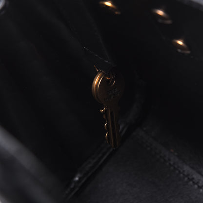 Saint Laurent Calfskin Crocodile Embossed Nano Sac De Jour Black 10 of 15