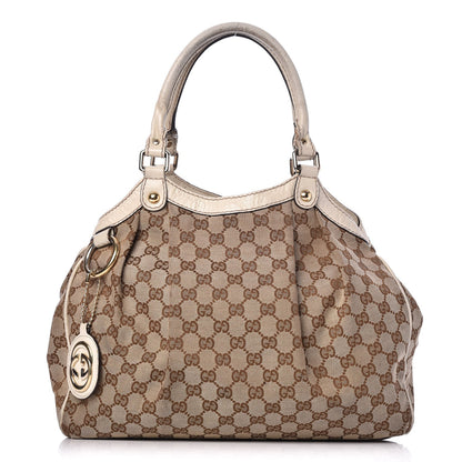 Gucci Monogram Medium Sukey Tote Off White 1 of 21