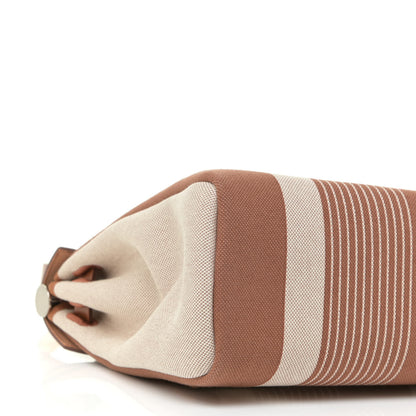 Hermes Vache Hunter Toile H Vibration Herbag Zip Retourne 31 PM Fauve Ecru Beige 8 of 13