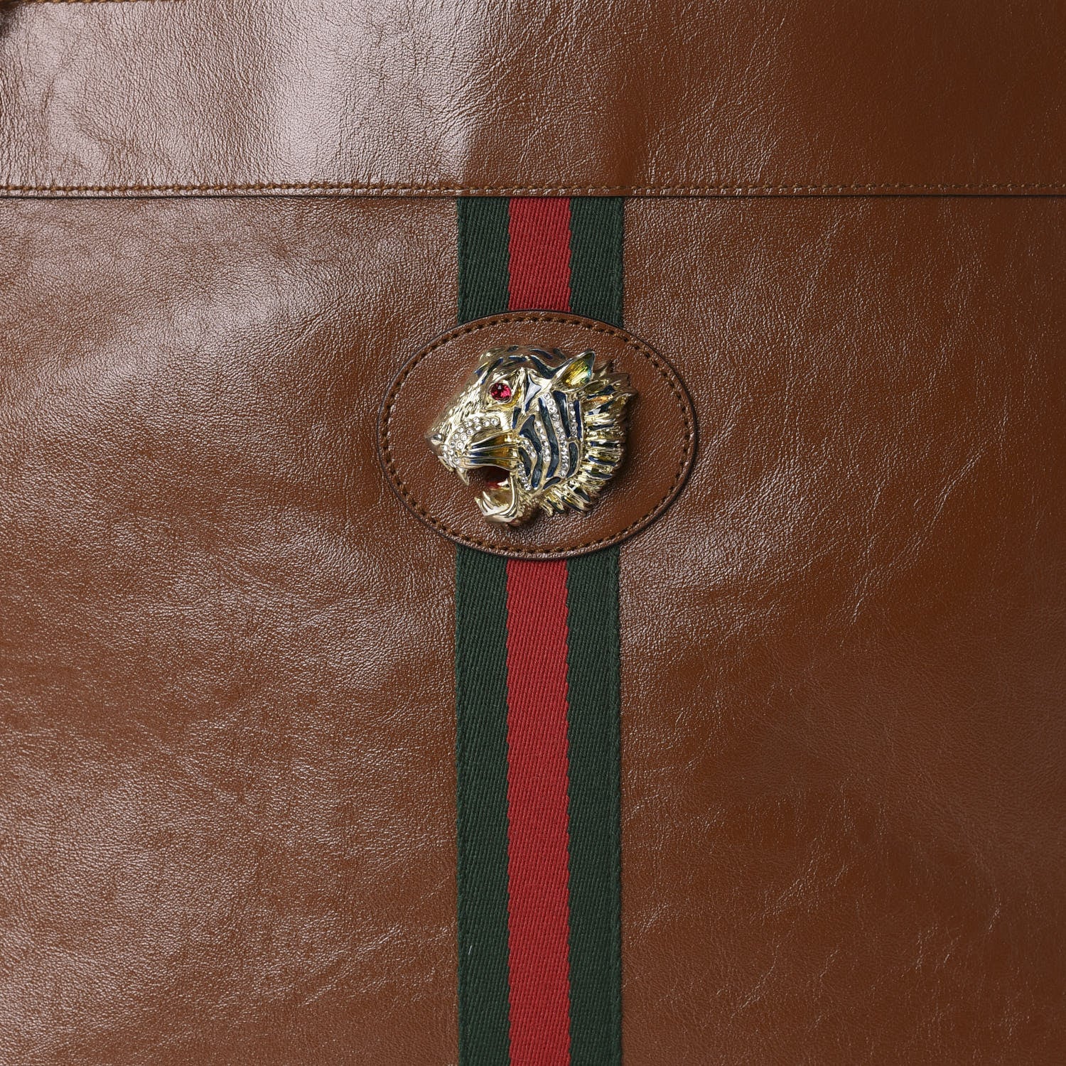 Gucci Calfskin Large Rajah Chain Tote Cuir 9 of 9