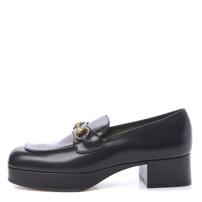 Gucci Goatskin Houdan Platform Loafers 41 Black 1 of 9