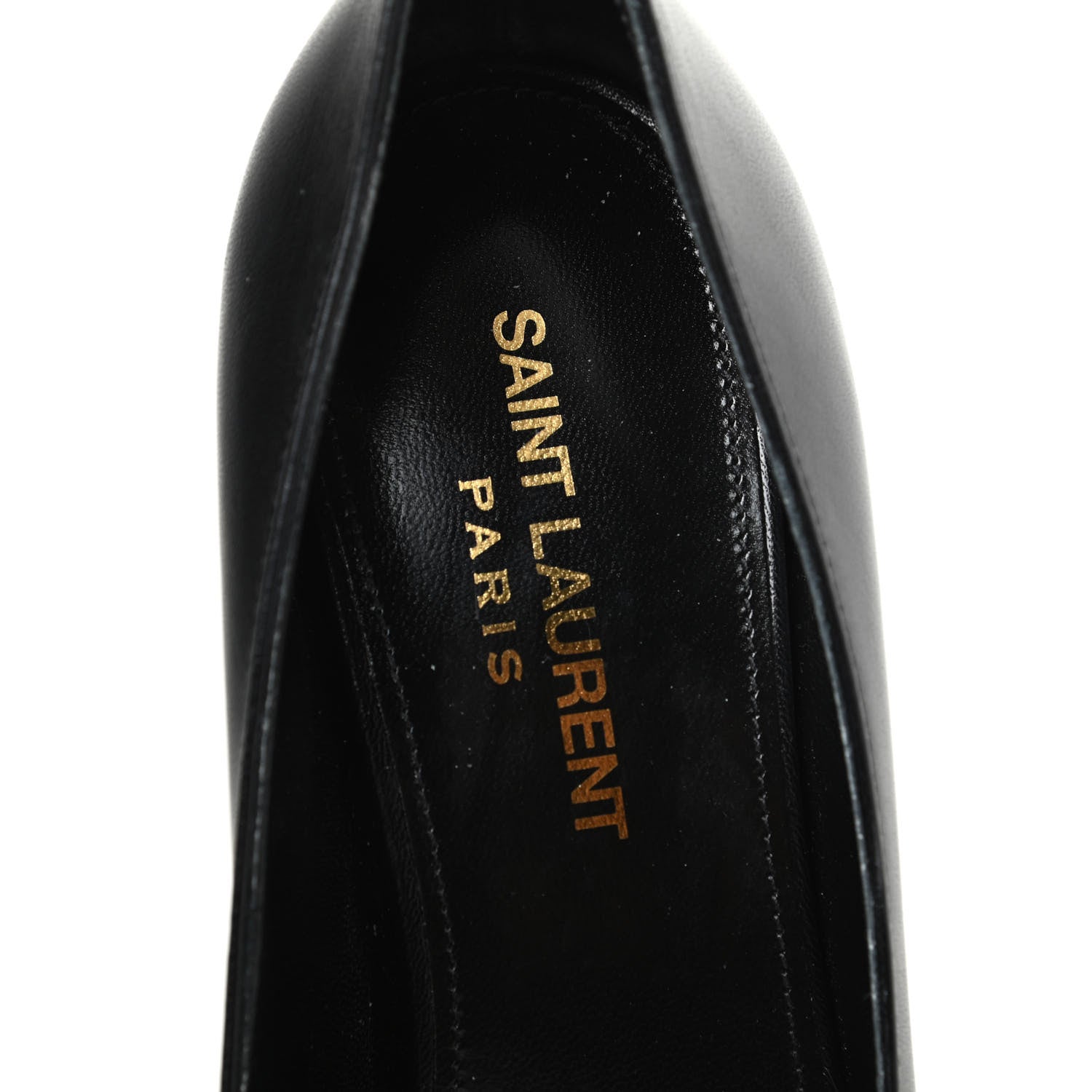 Saint Laurent Calfskin Bow Anais Pumps 37 Black 6 of 9
