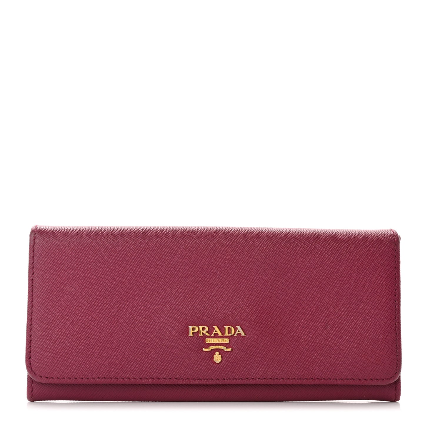 Saffiano Metal Continental Flap Wallet Ametista