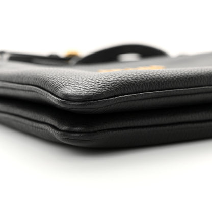 Prada Vitello Phenix Double Zip Crossbody Bag Black 9 of 11