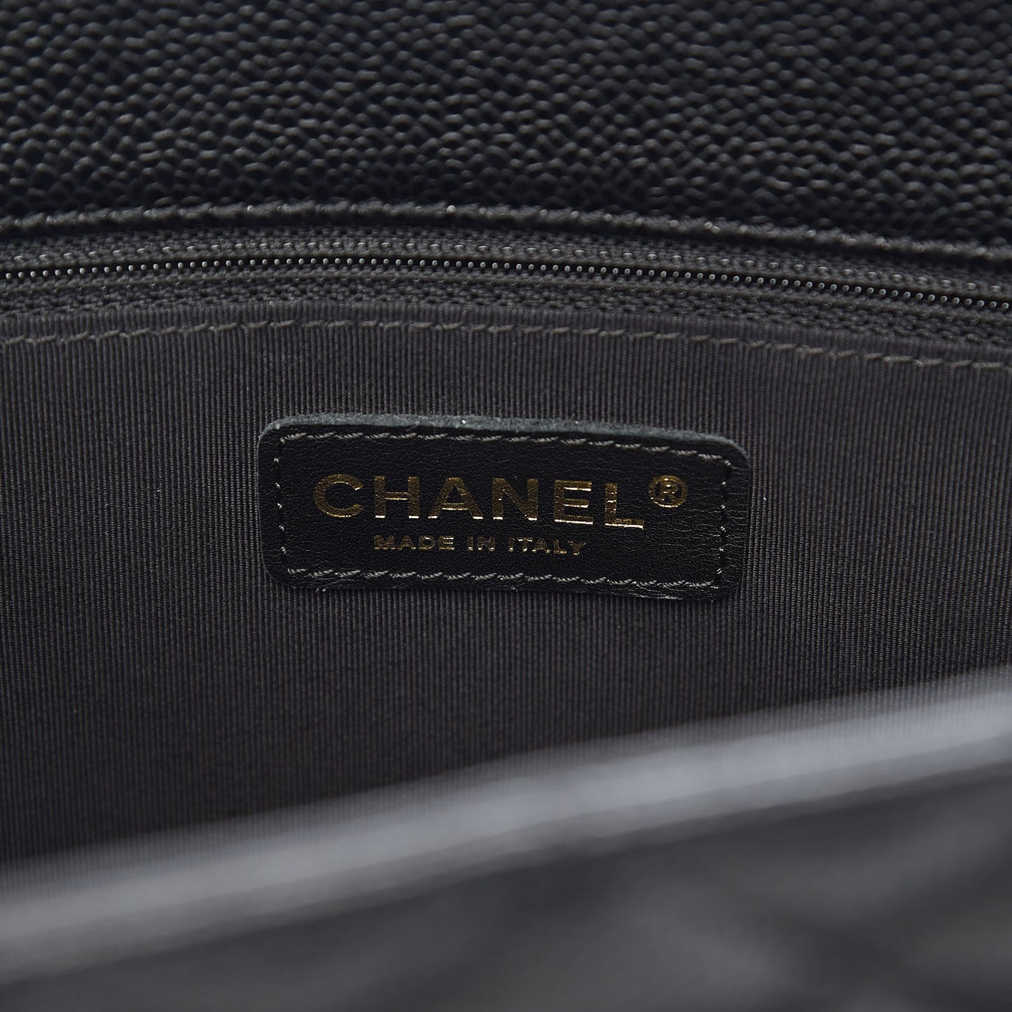 Caviar Quilted Grand Shopping Tote GST Black
