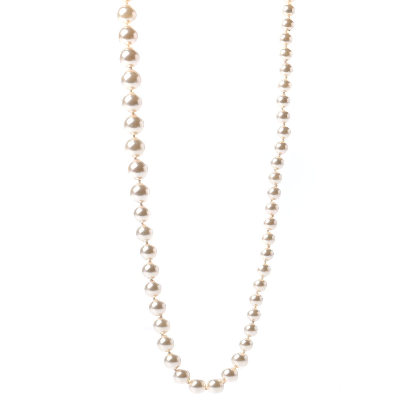 Pearl Long Necklace Gold