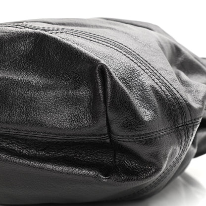 Burberry Grainy Calfskin Large Ashmore Hobo Black 12 of 12