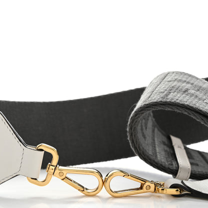 Fendi Ribbon Vitello Seta FF 1974 Adjustable Strap You Ardesia Pietra White Ice 5 of 5