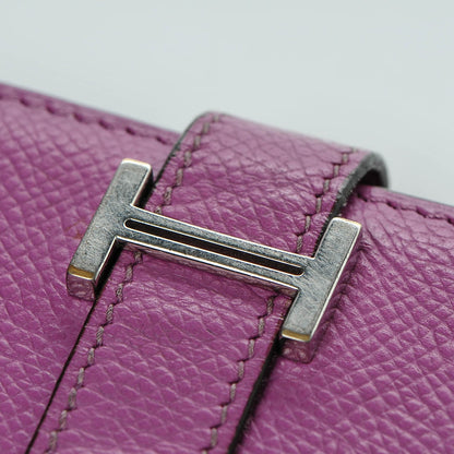 Hermes Epsom Tri-Fold Bearn Wallet Cyclamen 8 of 10