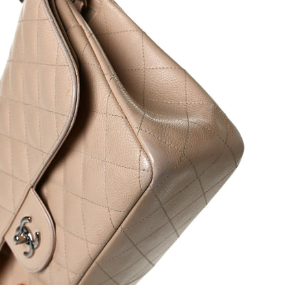 Chanel Caviar Quilted Jumbo Double Flap Beige Clair 12 of 13