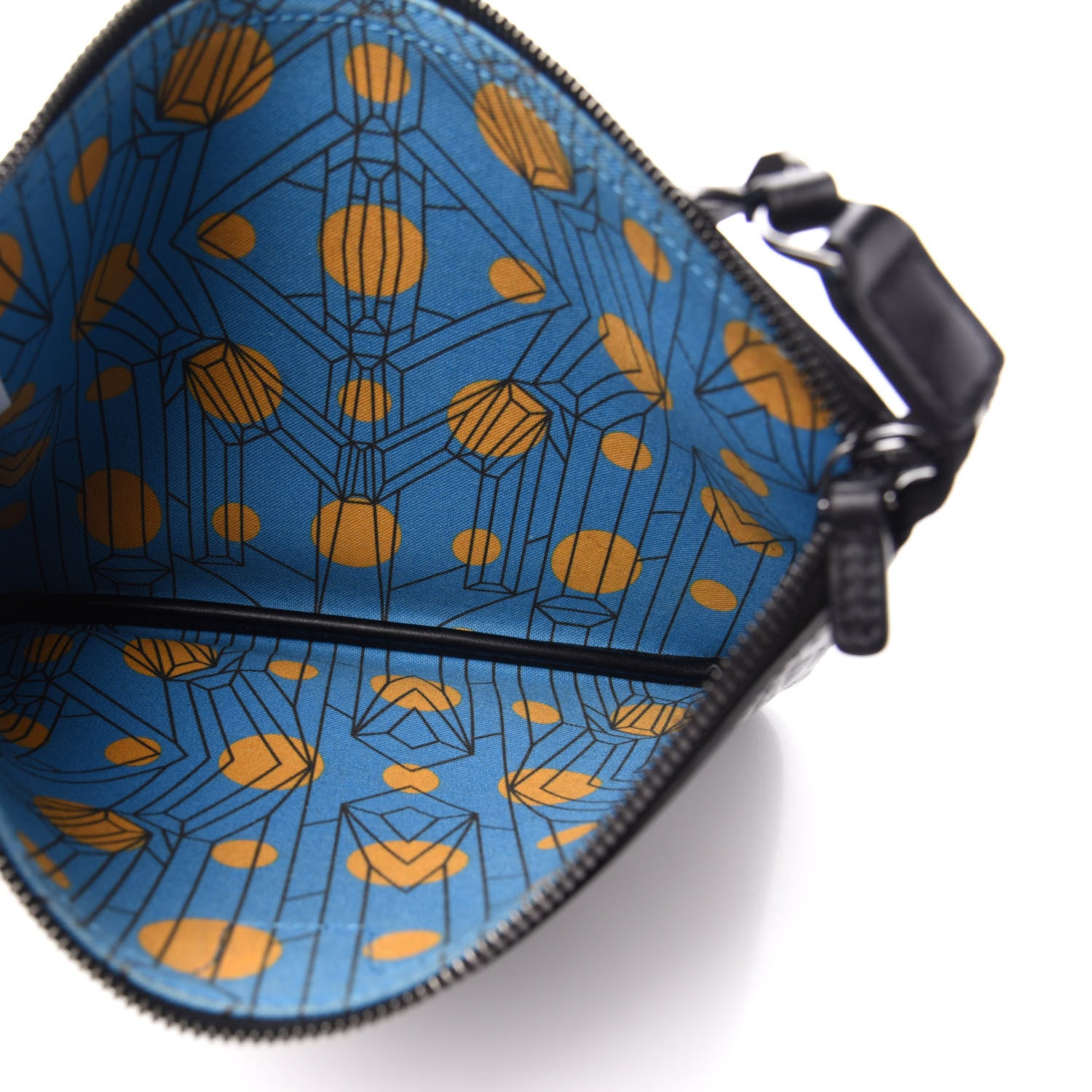 MCM Visetos Liz Shopper Tote Pouch Black 5 of 9