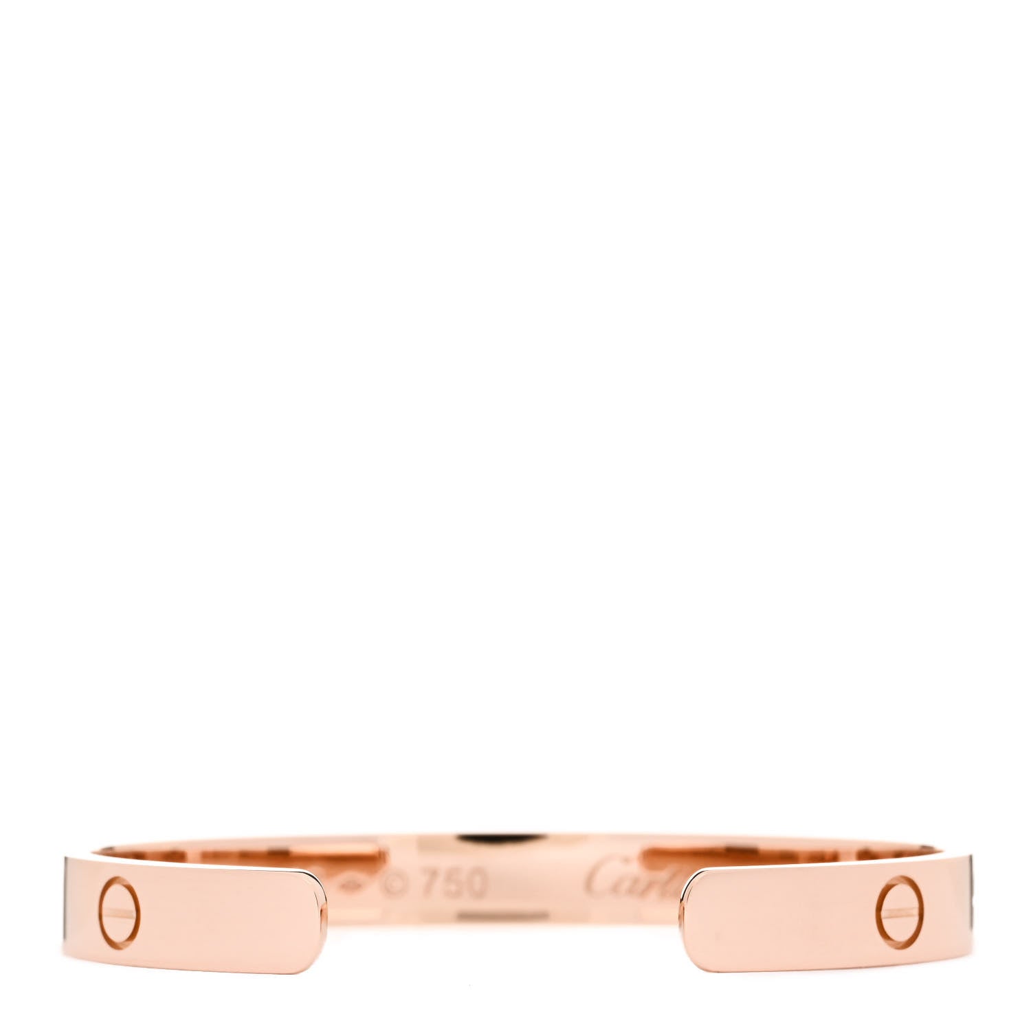 Cartier 18K Pink Gold LOVE Cuff Bracelet 16 2 of 3