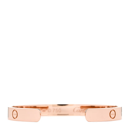 Cartier 18K Pink Gold LOVE Cuff Bracelet 16 2 of 3