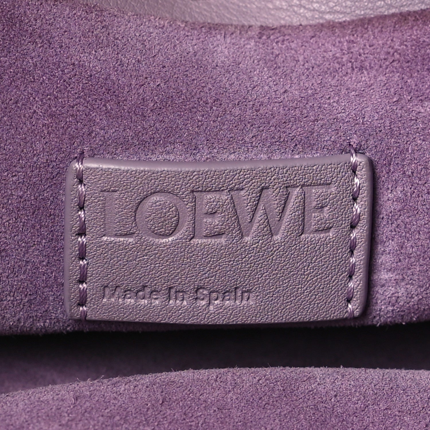 Loewe Calfskin Monochrome Flamenco Knot Clutch Pale Aubergine Glaze 6 of 10