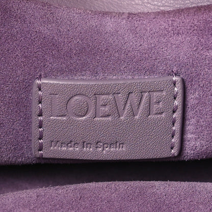 Loewe Calfskin Monochrome Flamenco Knot Clutch Pale Aubergine Glaze 6 of 10