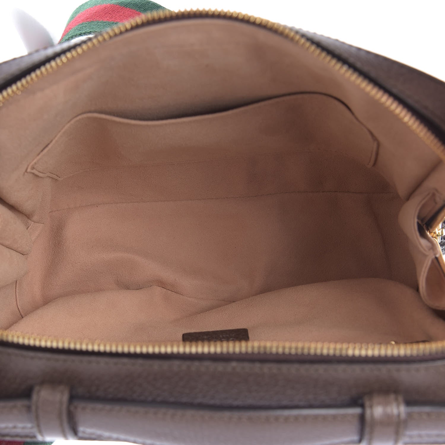 Gucci GG Supreme Monogram Web Small Ophidia Top Handle Shoulder Bag Brown 5 of 10