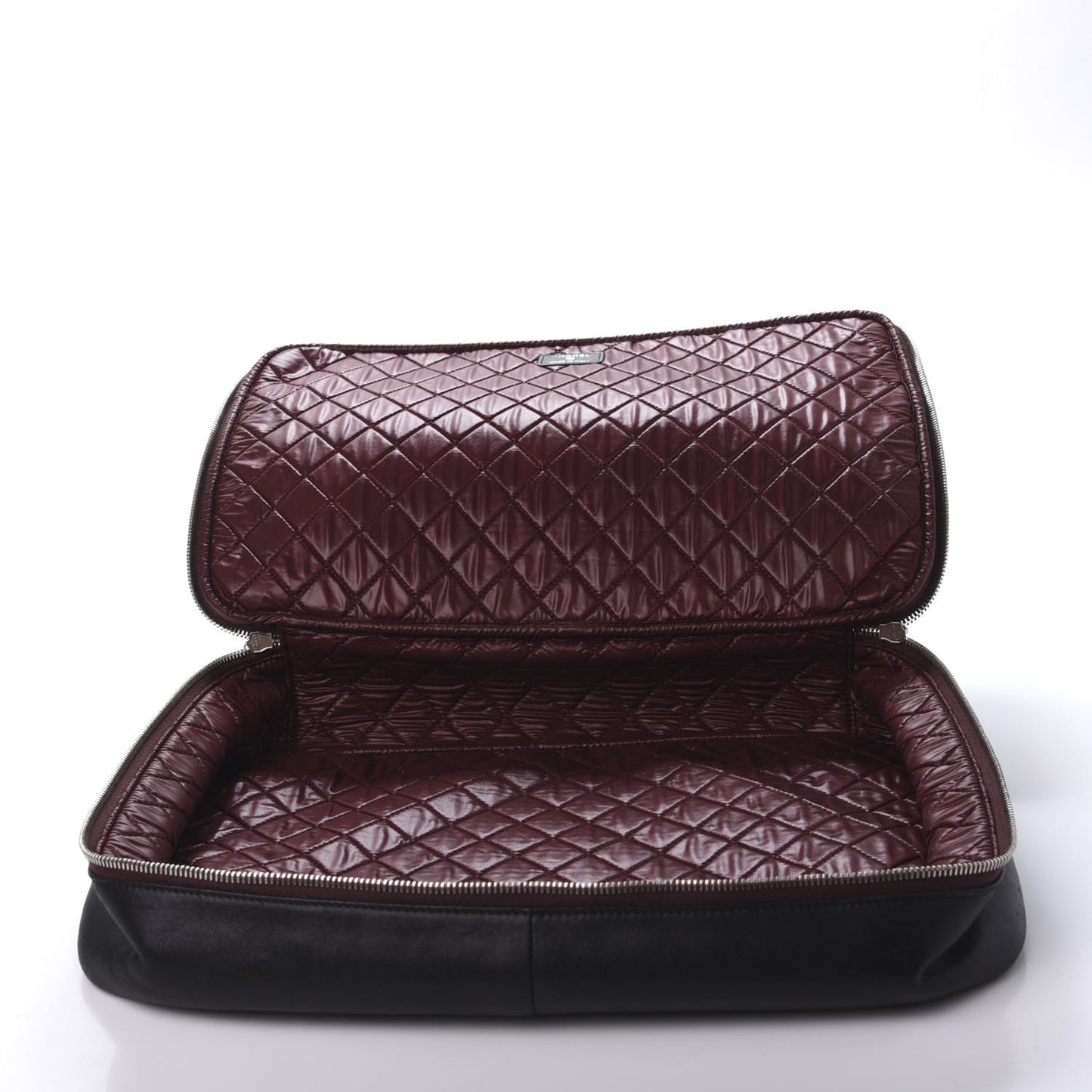 Lambskin Quilted Laptop Case Black