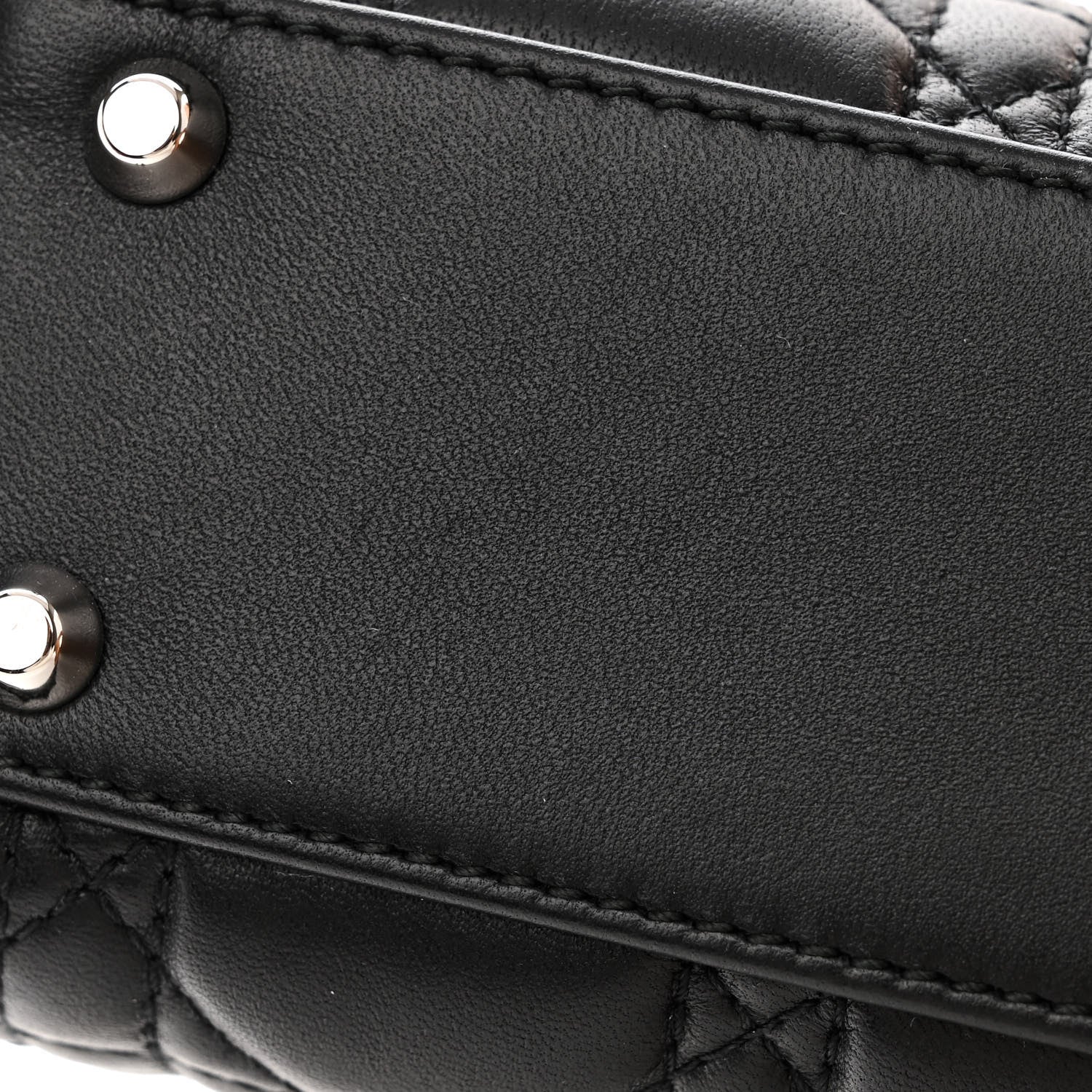 Christian Dior Lambskin Cannage Mini Lady Dior Black 11 of 12