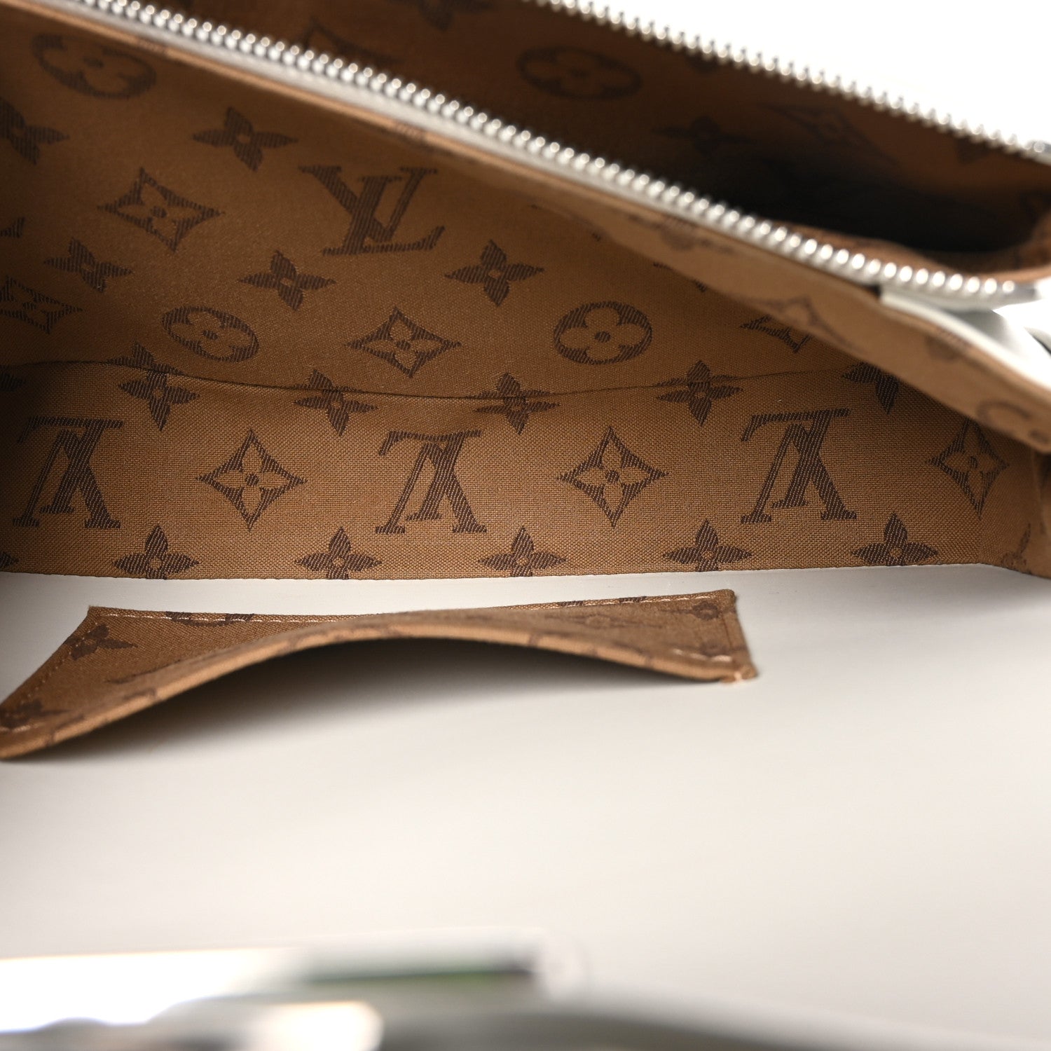Louis Vuitton Calfskin Reverse Monogram Swing White 5 of 10