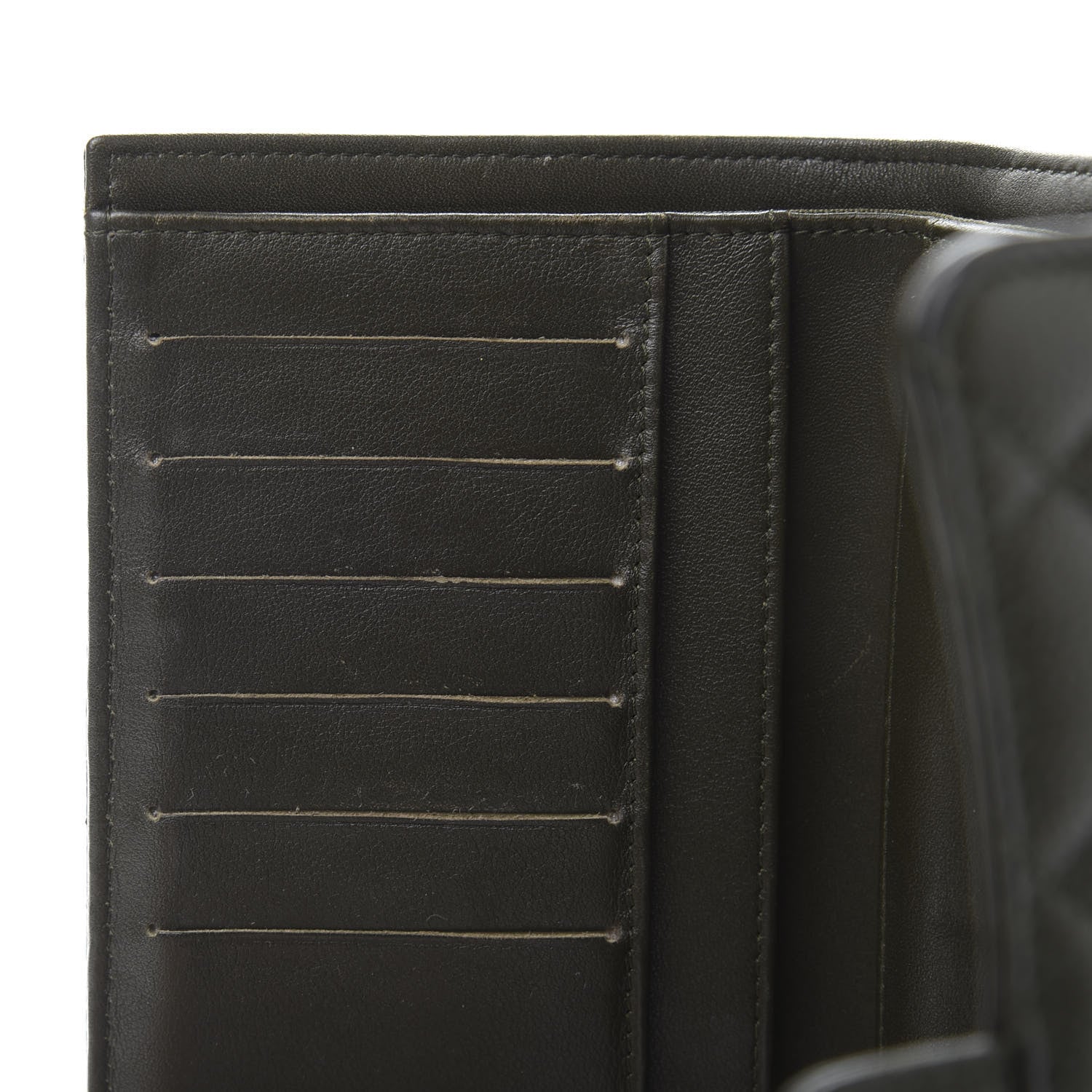 Chanel Caviar Quilted Large Flap Wallet Dark Green 9 of 13