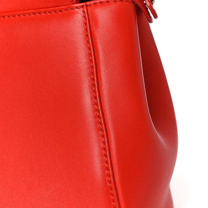 Fendi Nappa Mini Peekaboo Iconic Satchel Papavero 13 of 13