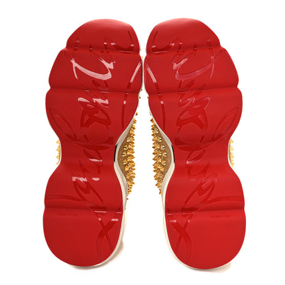Christian Louboutin Neo Lame Spike Sock Donna Flat Sneakers 39.5 Gold 5 of 7