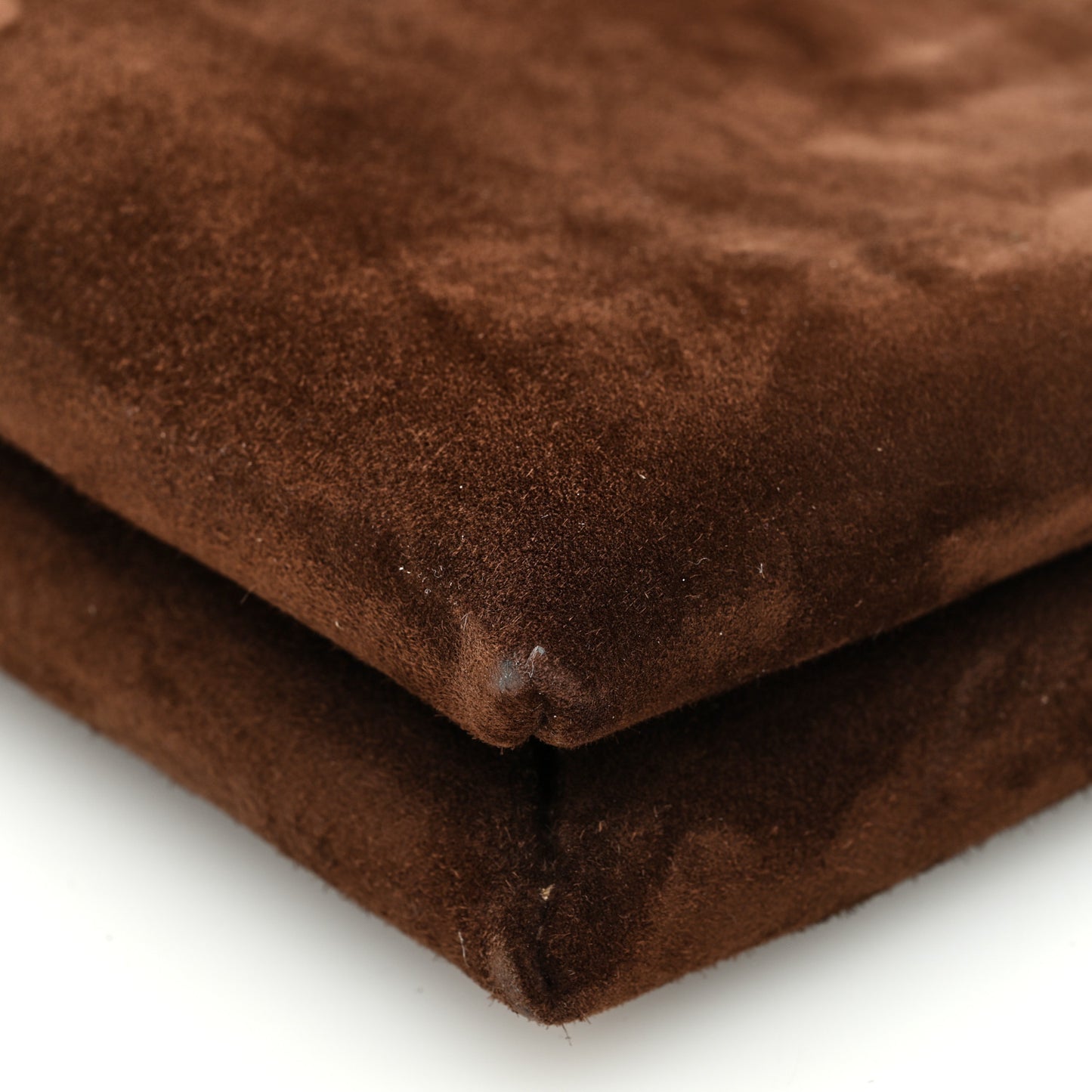 Suede Calfskin Mini Nu Twin Bag Mocha
