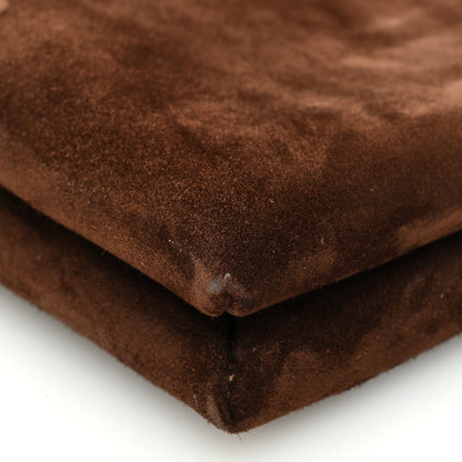 The Row Suede Calfskin Mini Nu Twin Bag Mocha 9 of 10