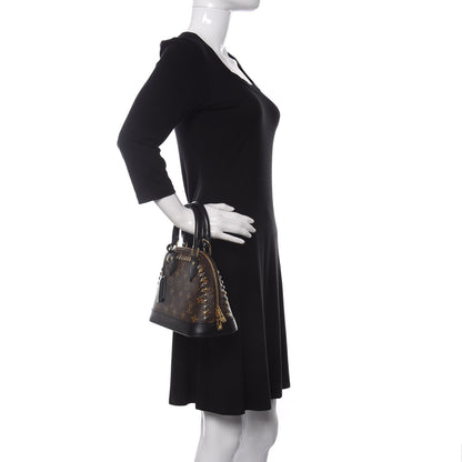 Louis Vuitton Monogram Macassar Studded Alma BB 2 of 9