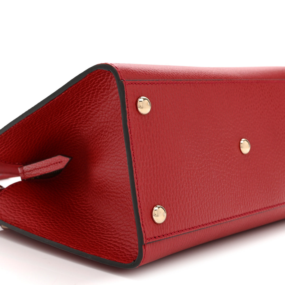 Dollar Calfskin Medium Soho Top Handle Satchel Hibiscus Red