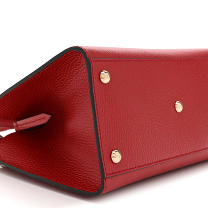 Gucci Dollar Calfskin Medium Soho Top Handle Satchel Hibiscus Red 10 of 11